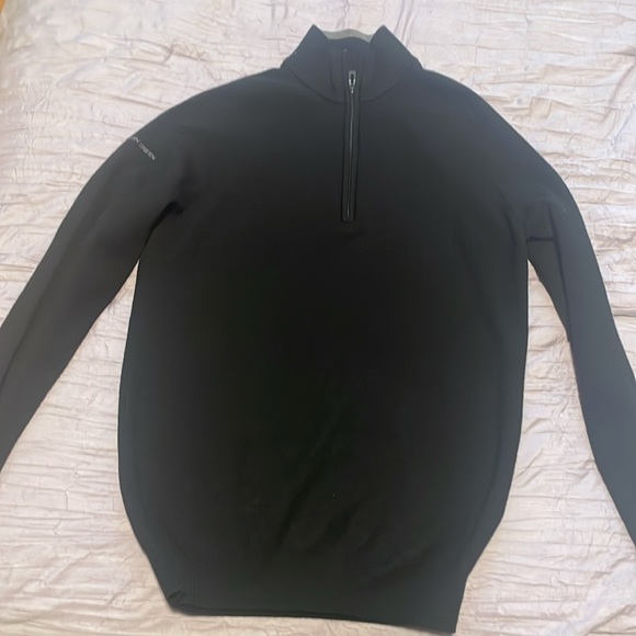 Galvin Green Wool Sweater Men's Small Pullover
1/4 Zip Solid Black Golf Casual. - Picture 6 of 7